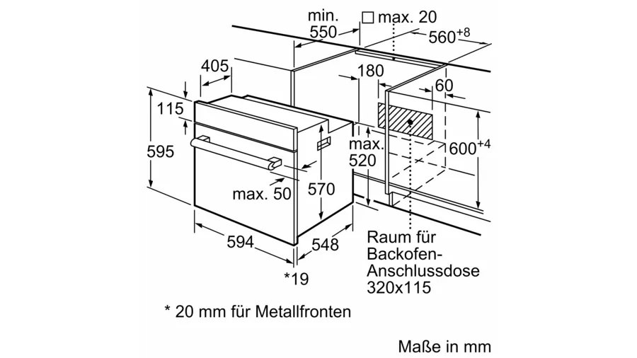 Constructa CH2M60050, Einbauherd, Edelstahl