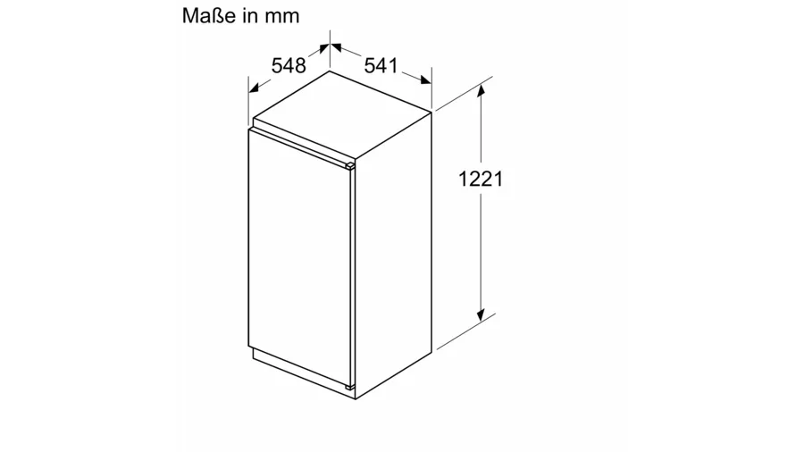 Constructa CK242NSE0, Kühlschrank mit Gefrierfach Integrierbar, 122,5 cm Hoch